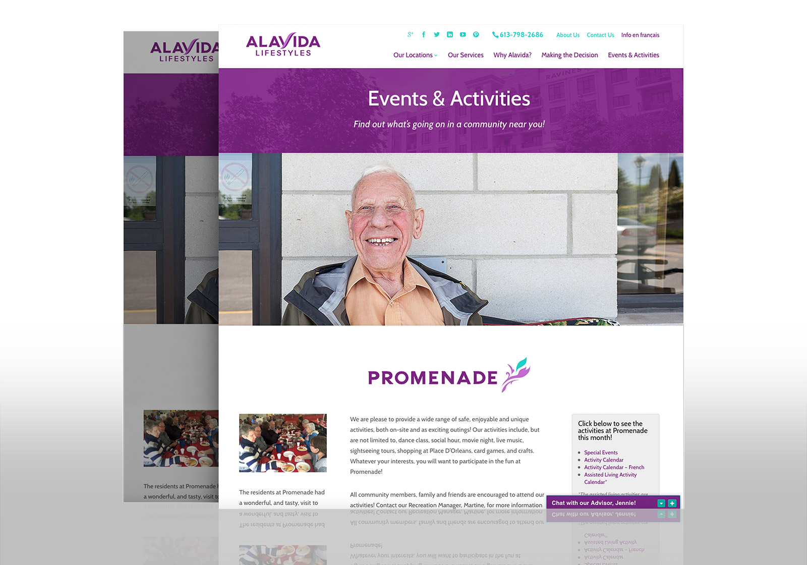 Alavida Lifestyles - Web Design Layers