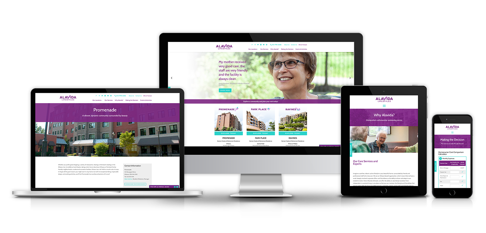 Alavida Lifestyles - Web Design