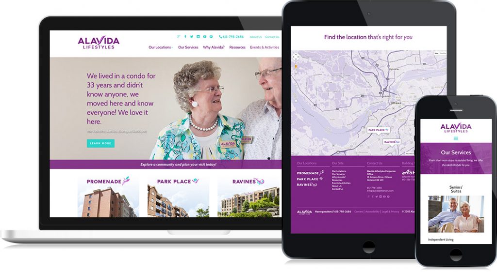 Alavida Lifestyles – New Website Design