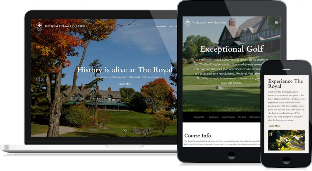 The Royal Ottawa Golf Club – New Website Design