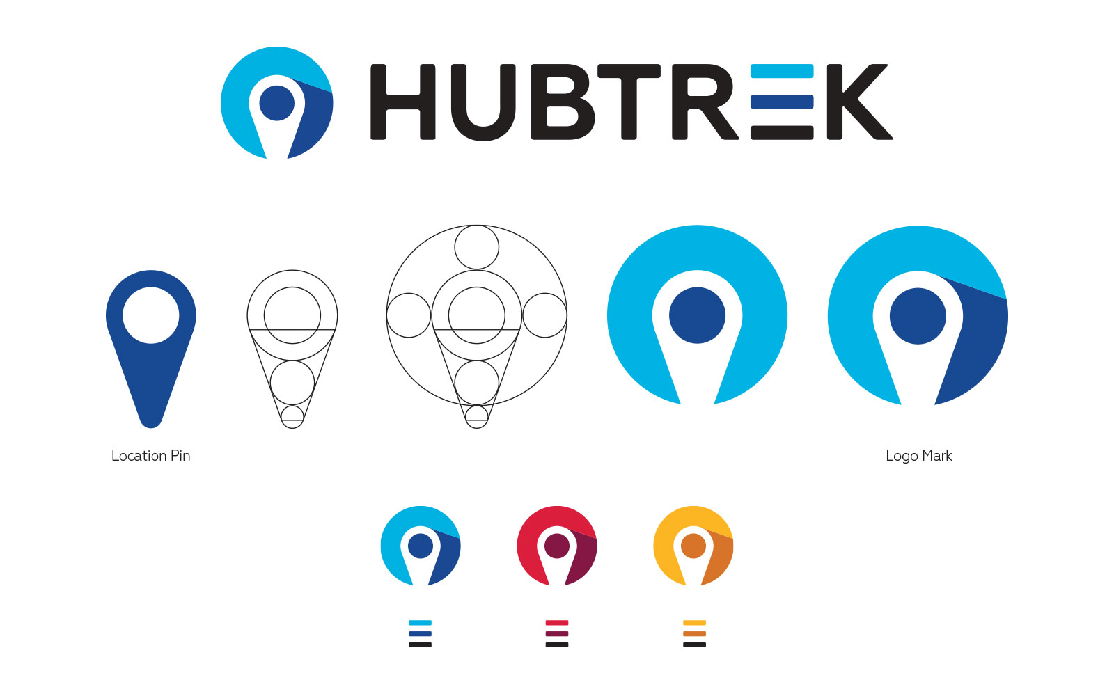 Hubtrek - Logo Design Development