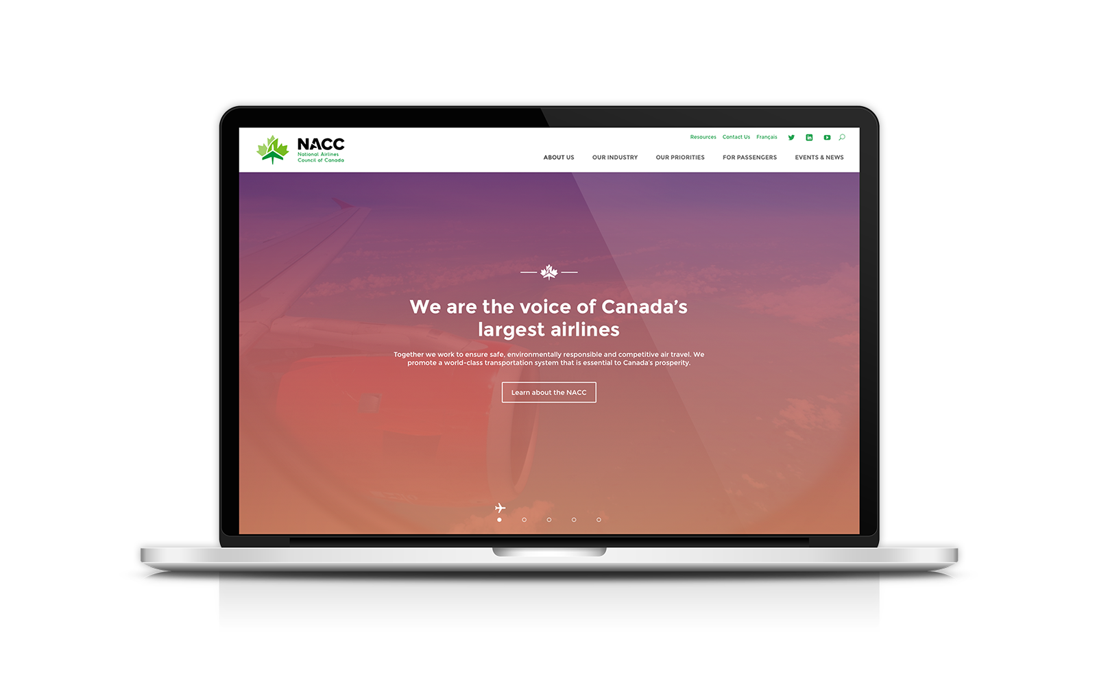 National Airlines Council of Canada - Website Design