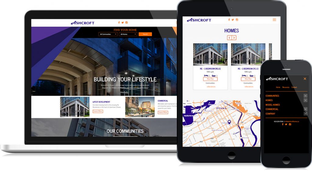Ashcroft Homes – New Website Design