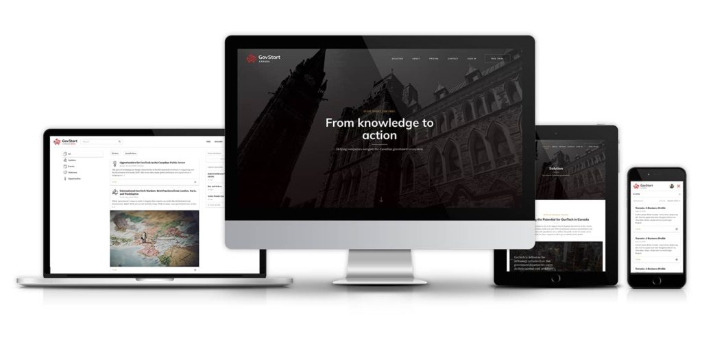 GovStart Canada – New Website & Web Application