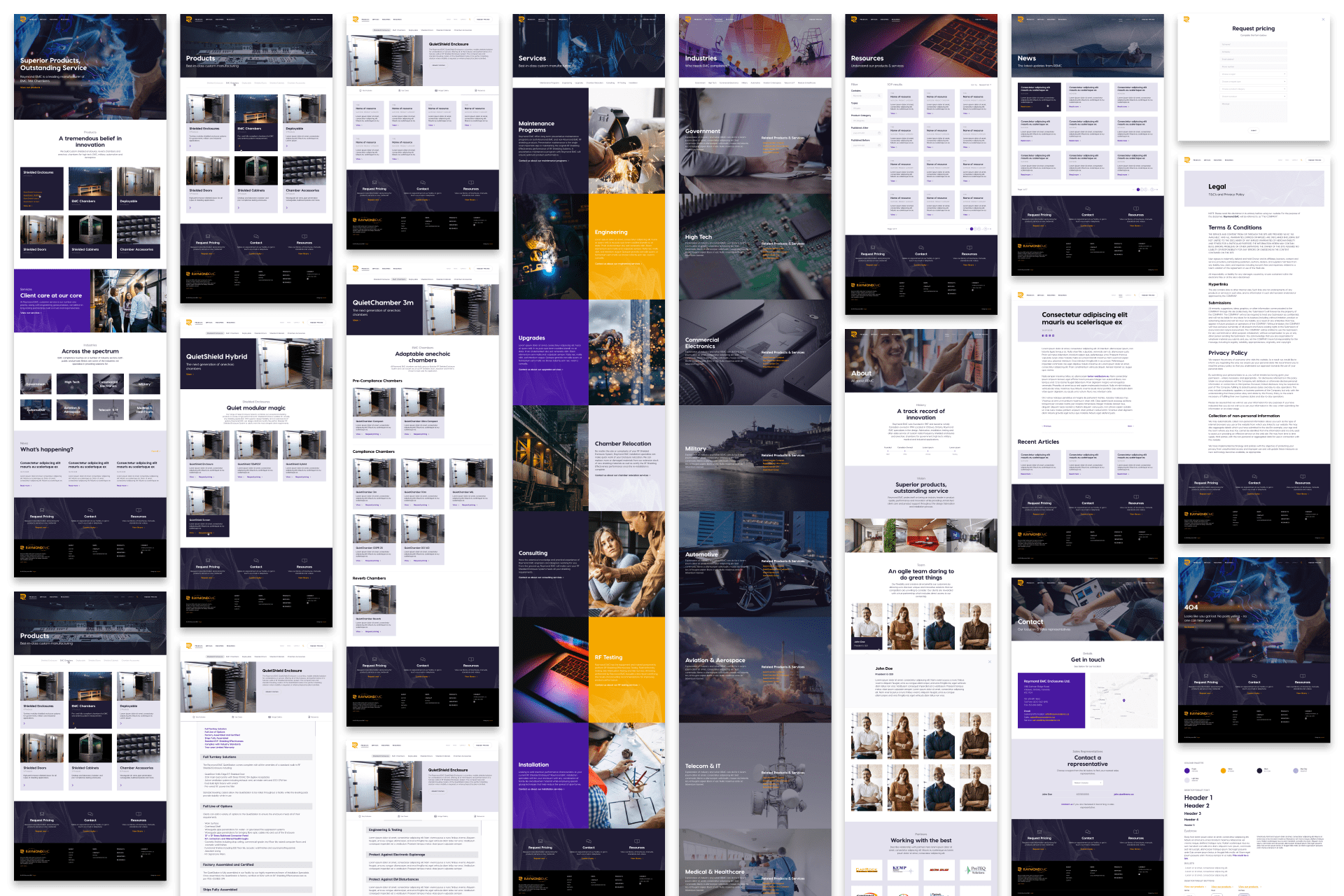 REMC - Web Design Screens