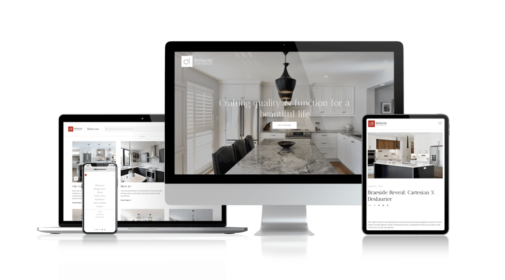 Deslaurier Custom Cabinets – New Website