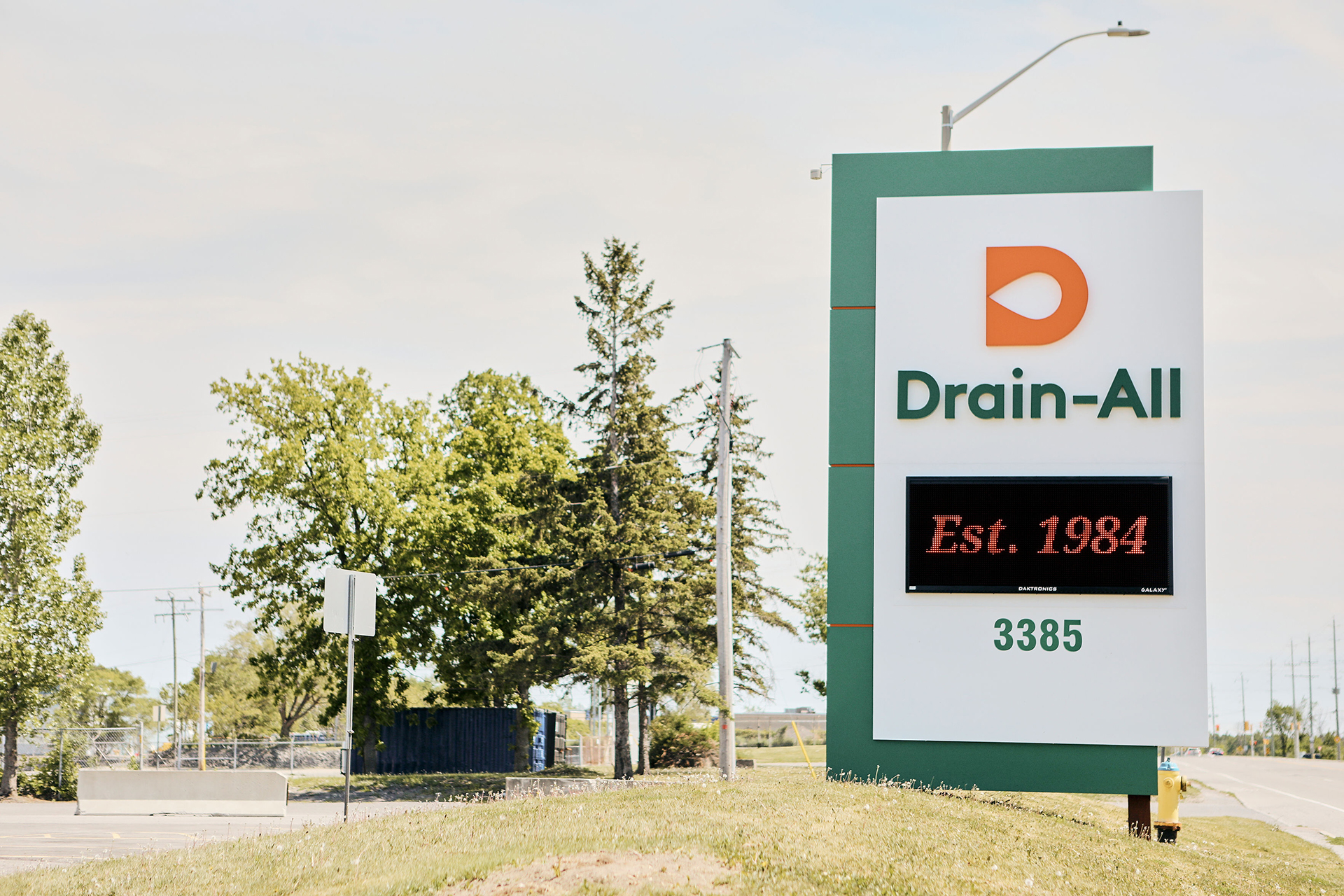 Drain-All - Road Sign