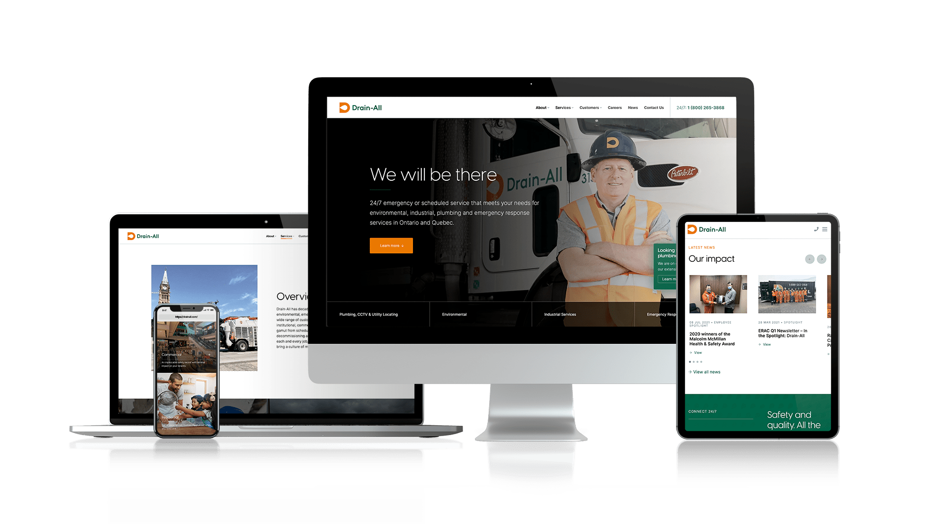 Drain-All - Responsive Website Design