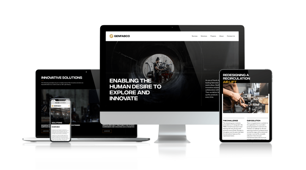 Genfabco – New Brand and Website Design