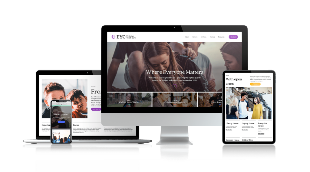 Evolving Youth Care – New Brand and Website Design