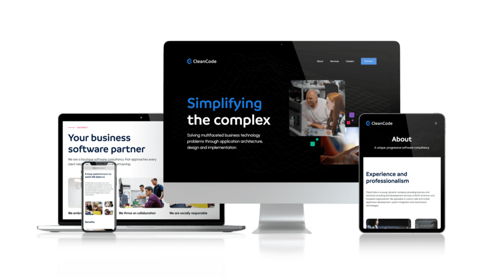 CleanCode – New Brand and Website Design