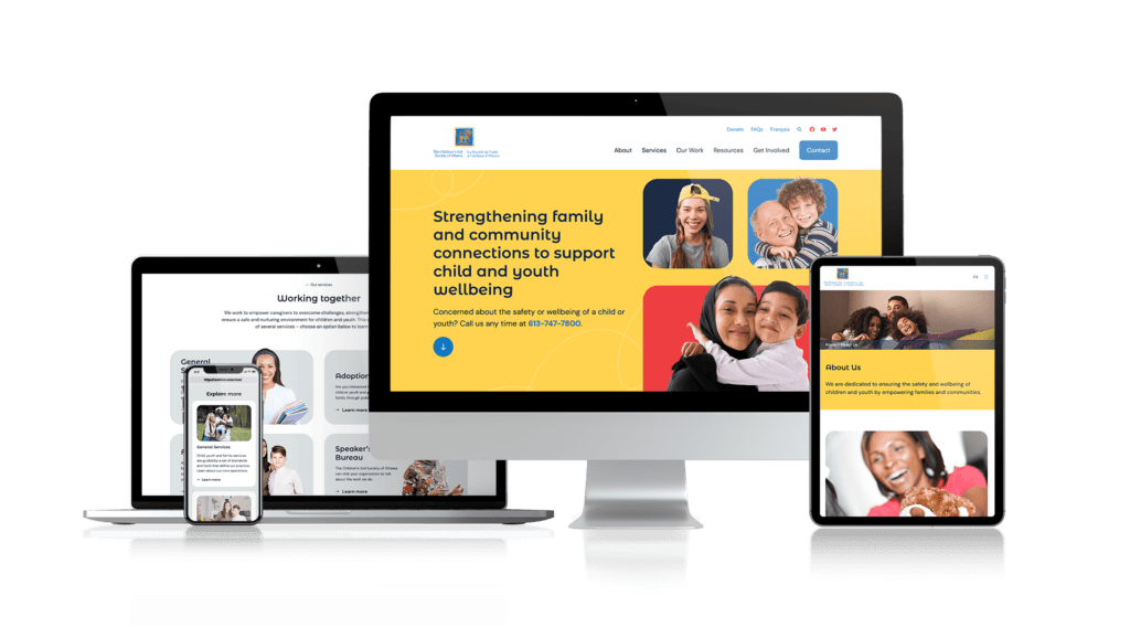The Children’s Aid Society of Ottawa – New Website Design