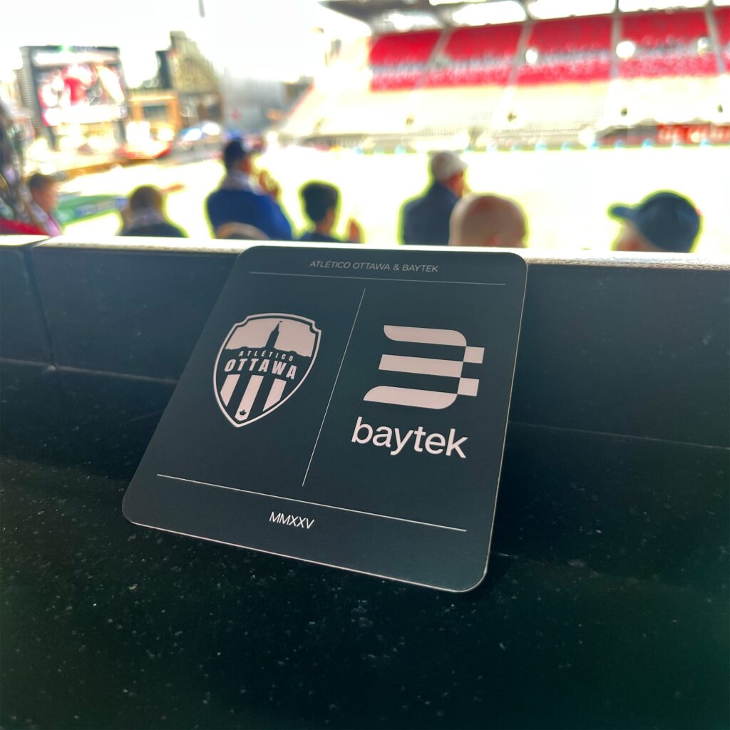 Our Atlético Ottawa & Baytek coaster