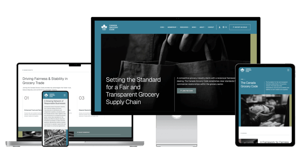 Canada Grocery Code – New Brand & Website