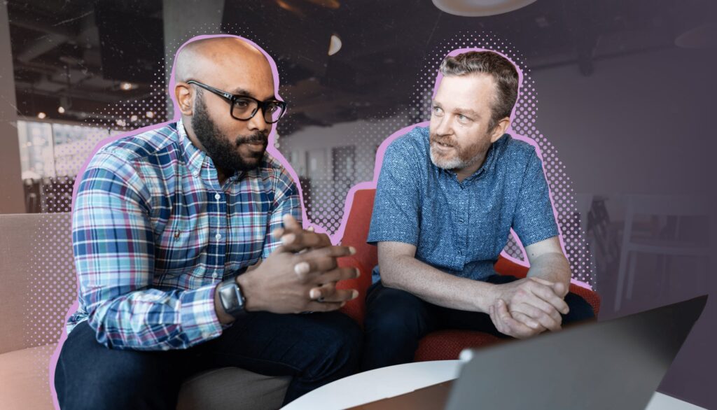Marlon and Seb Chatting
