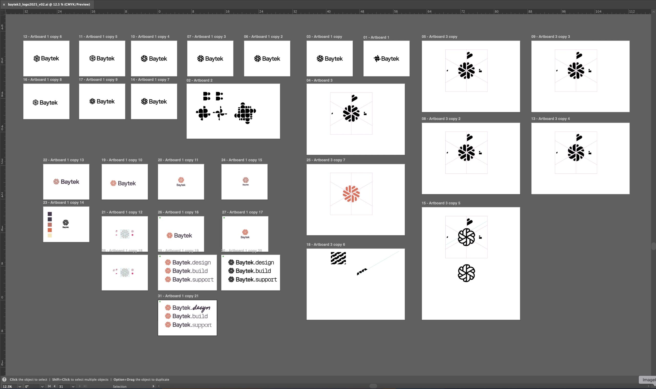 Logo designs in Adobe Illustrator
