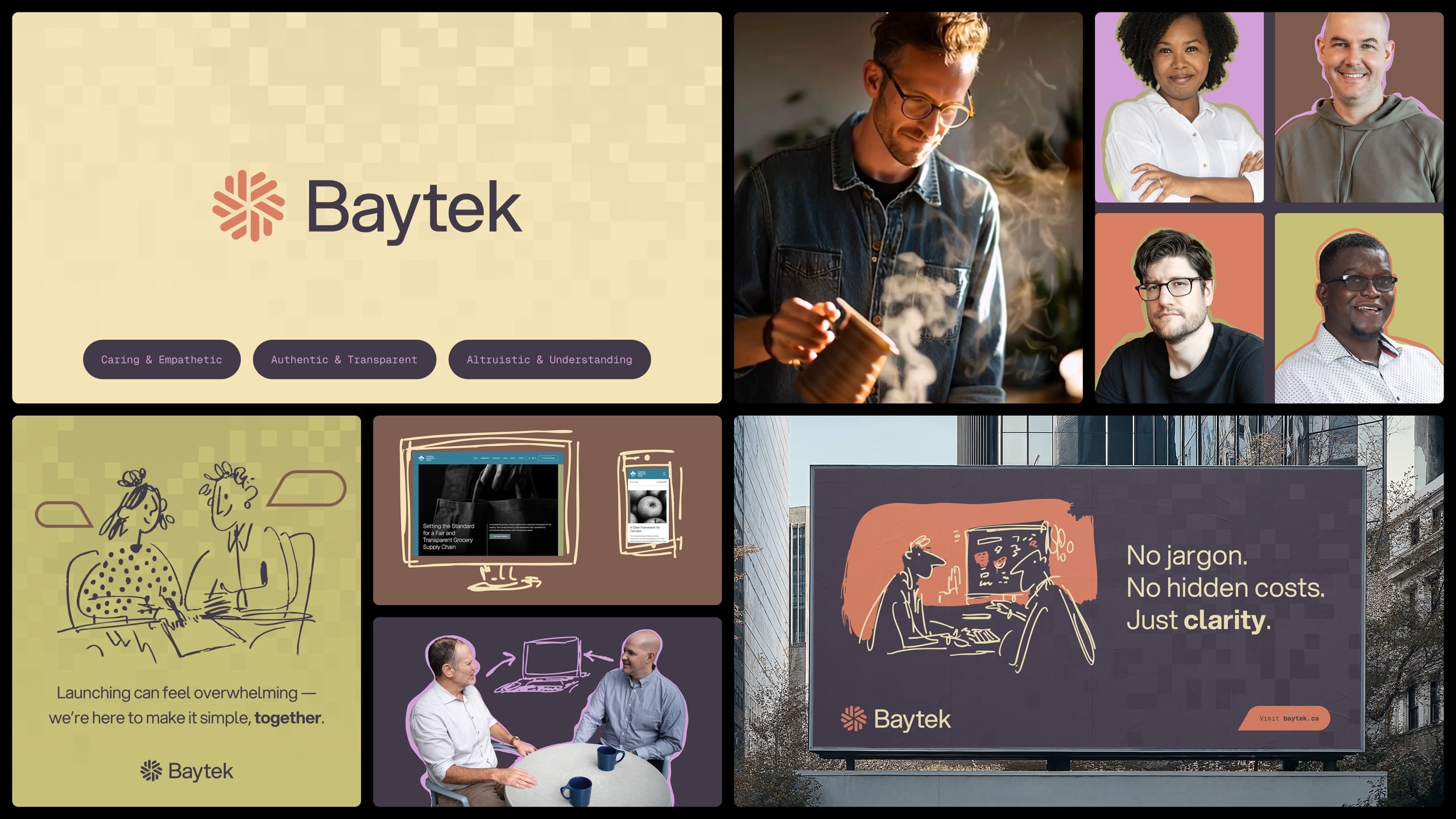 Our first stylescape - a collection of designs in a bento box configuration