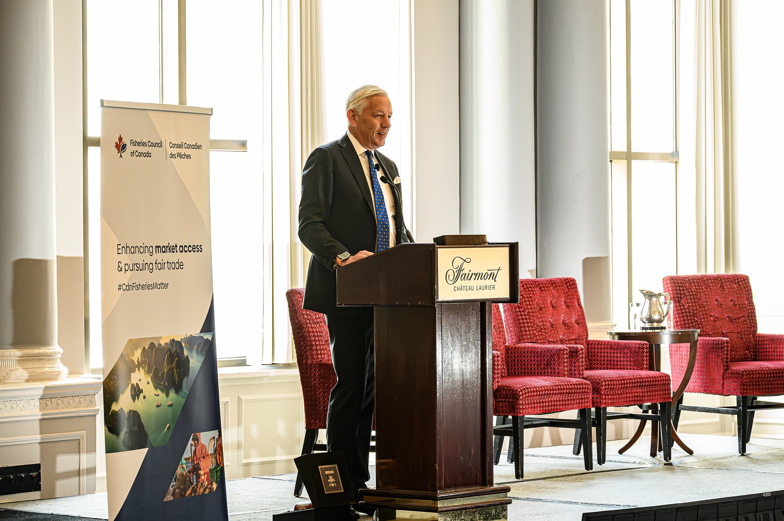 Dominic Barton speaking at the FCC Annual Conference