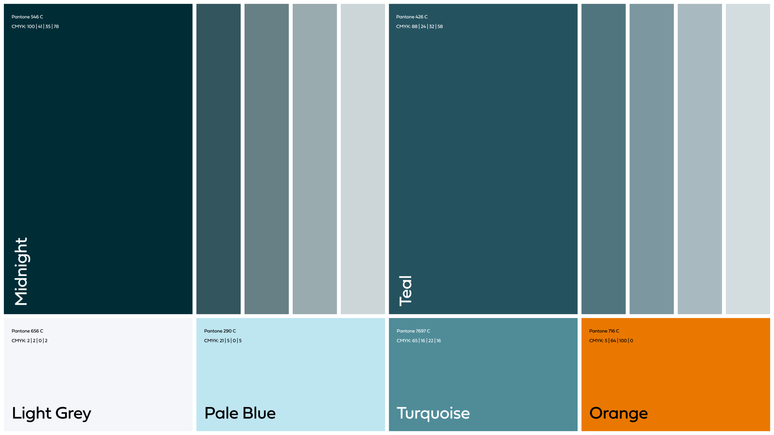 Harris Arc Health colour palette